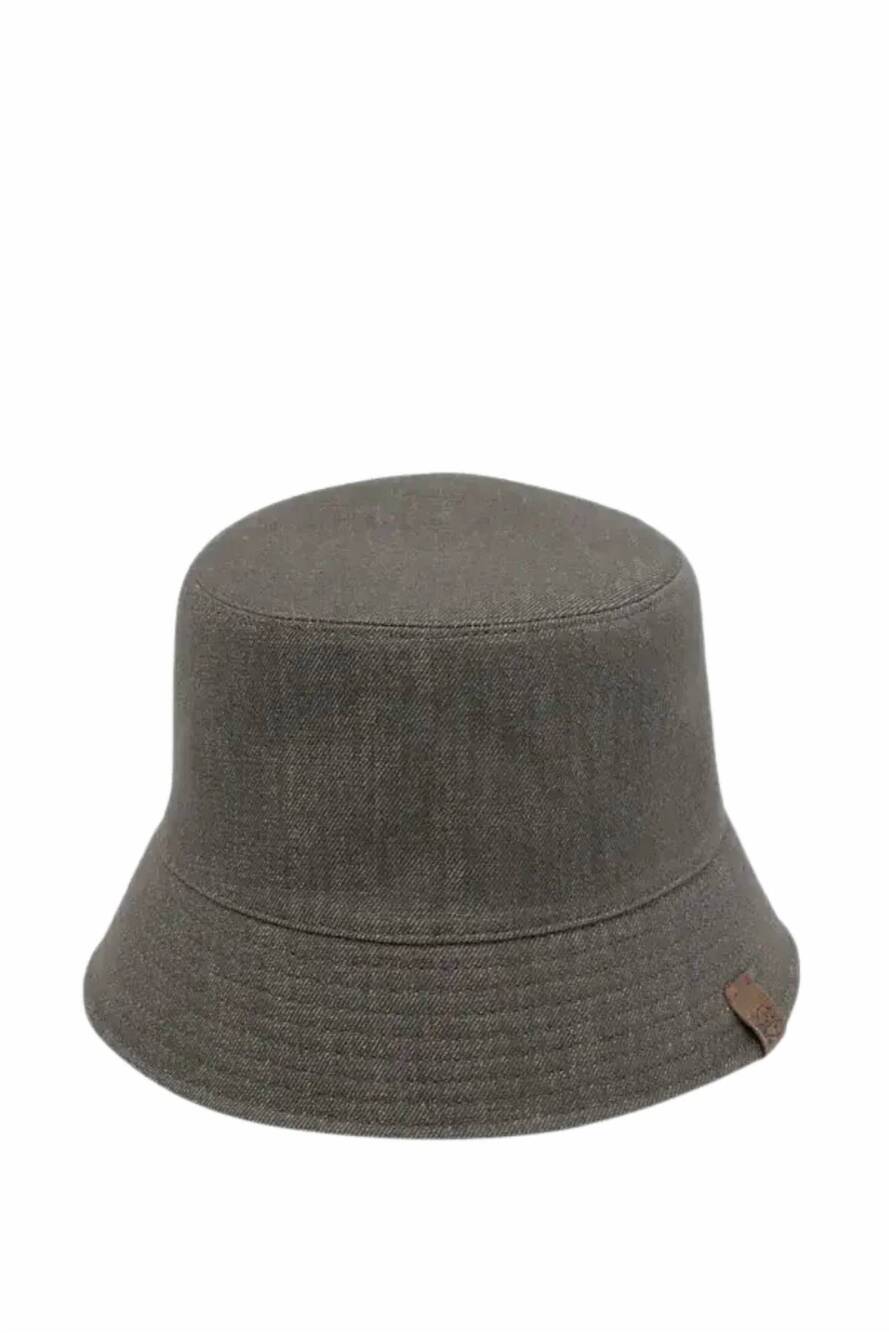 NEW BRUNELLO CUCINELLI women's textured hats in grey